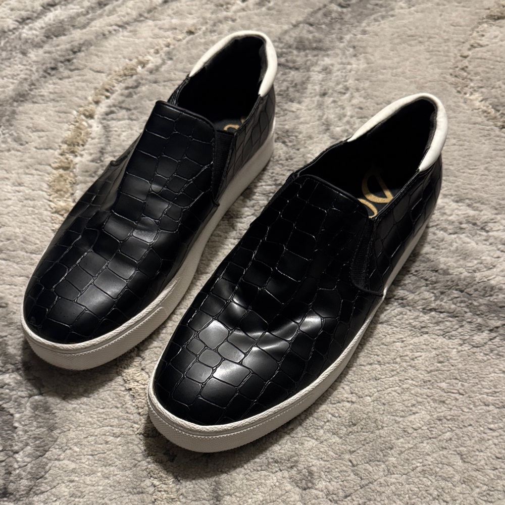 Black Slip-On Shoes